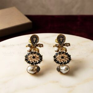 Noir Blossom Earrings