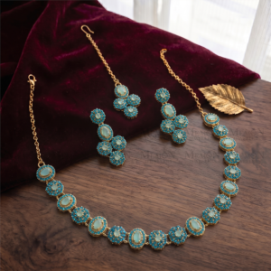 Feroza Oval Partywear Necklace Set