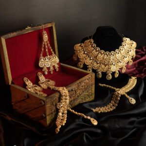 CHAMPAGNE STONE MEHRAAB BRIDAL SET