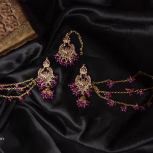 Ruby Pink Noor-E-Taj Sahara Earring